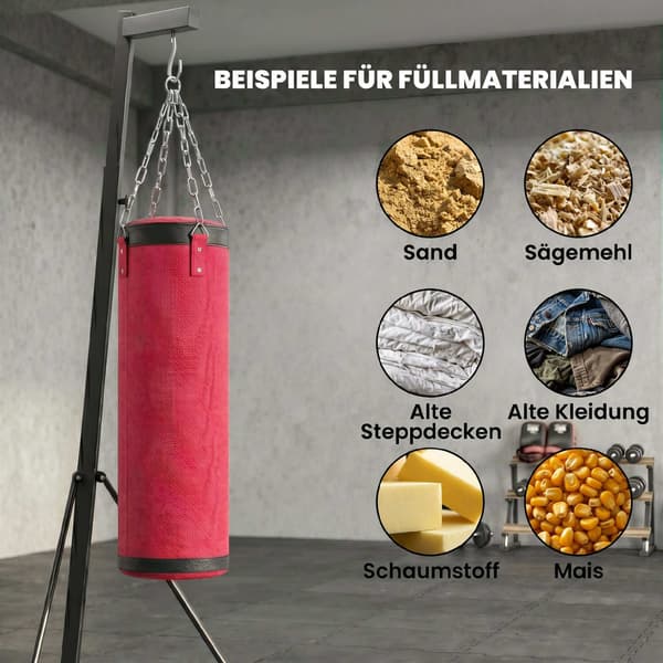 Justerbart fristående boxningssäcksställ med säck