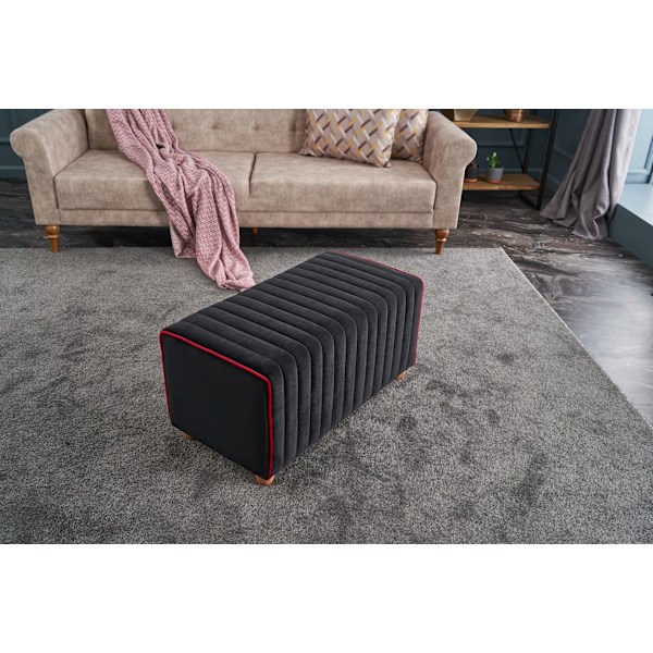 Pouffe Mabel Puf - musta