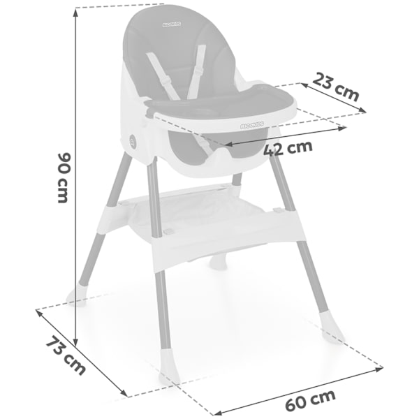 Ricokids Mani syöttötuoli musta