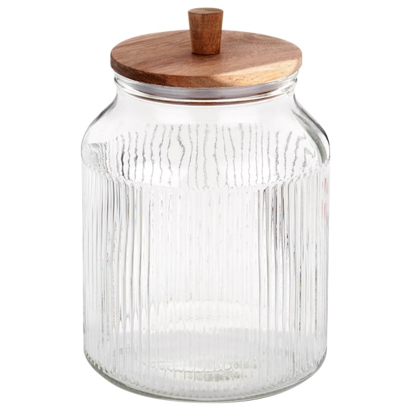Glasbeholder til løse produkter med låg og tætning 3 l