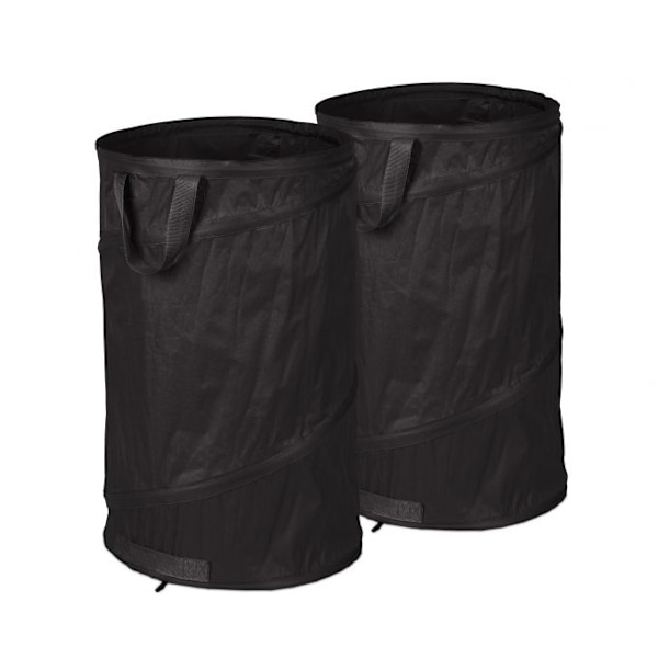 2 stk. havetasker 120-liters sort