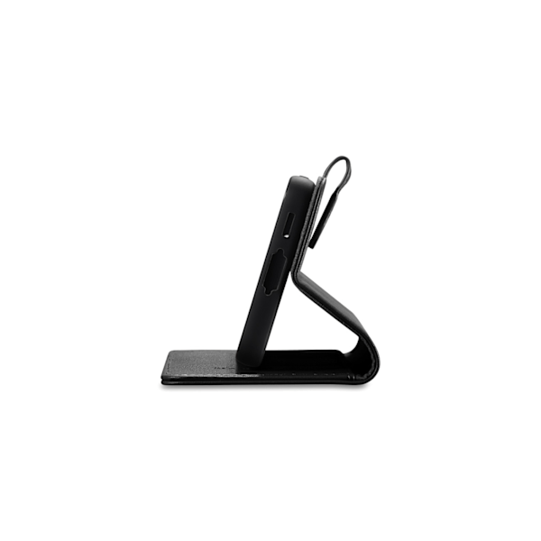 Læder pung etui til Samsung Galaxy S23+ pung etui, sort
