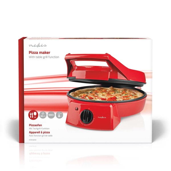 Pizzauuni ja Grilli | 30 cm | Säädettävä lämpötilan säätö | 1800 W
