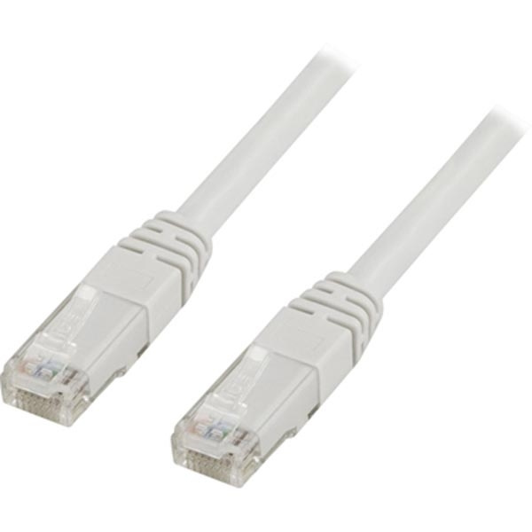 DELTACO Cat6 patchkabel, 25m, vit