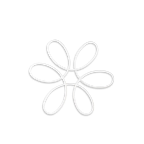 Lysekrone Berenices Hvid-Gult Lys