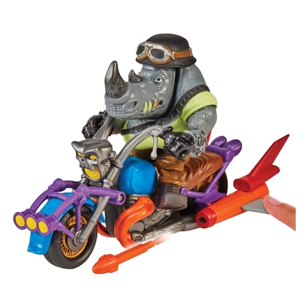 Teenage Mutant Ninja Turtles Action Figur Chopper med Rocksteady