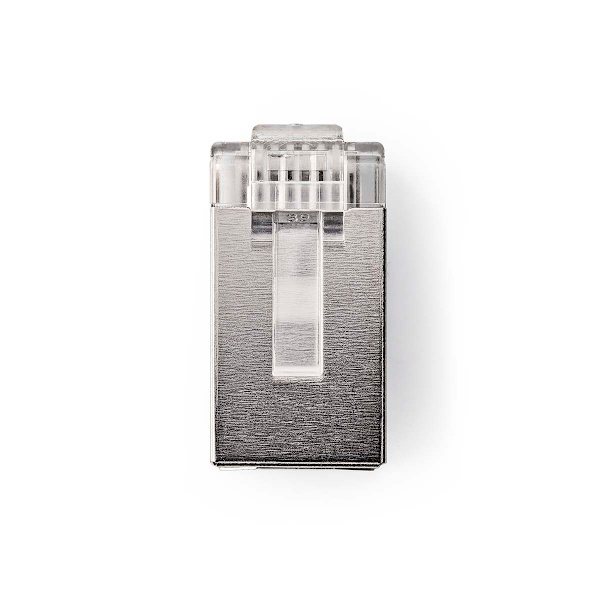 RJ45-stik | Han | Stranded STP CAT6 | Lige | Guldplateret | 10 stk. | PVC | Gennemsigtig | Box
