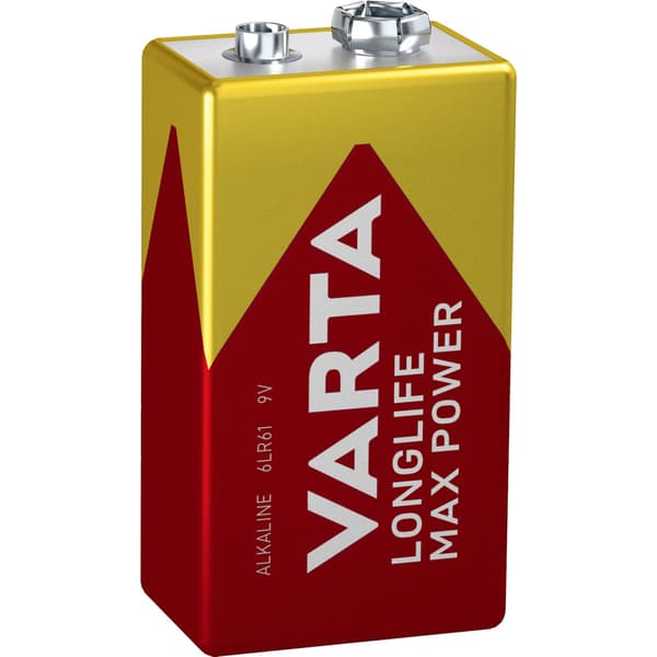 9 V alkaliparisto, pitkäkestoinen virta laitteille