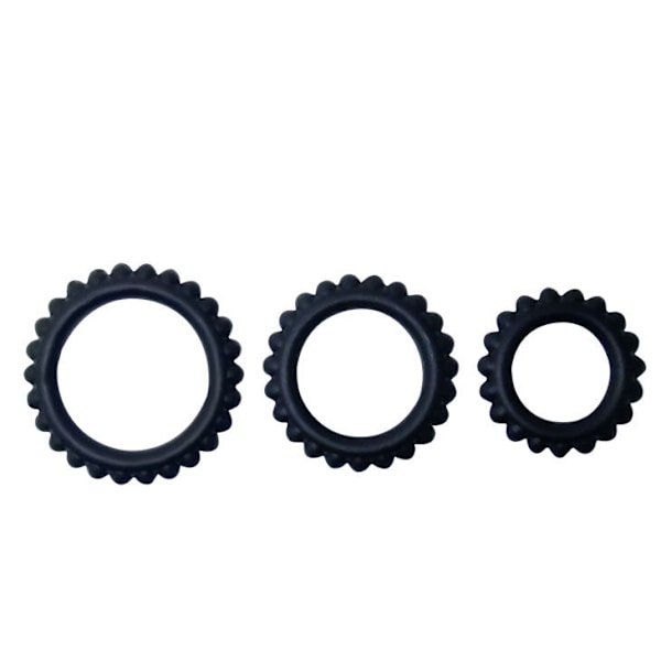 Baile - Titan Set 3 kpl kukkarengas musta 2,8 + 2,4 + 1,9 cm