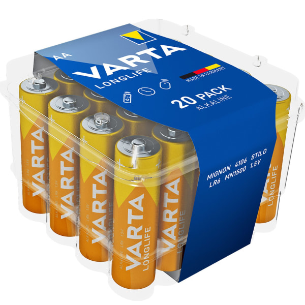 Longlife AA / LR6 batteri 20-pak