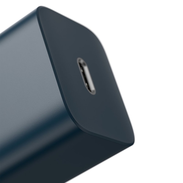 Super Si 1C hurtig USB-C oplader 20W Strømforsyning blå