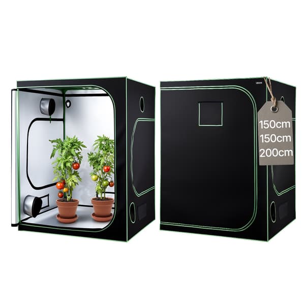 Indendørs dyrkningsteltsæt 150x150x200 cm, LED, ventilation