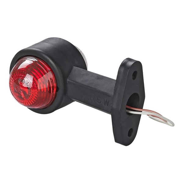 Konturmarkeringslampa röd/vit 120mm rak