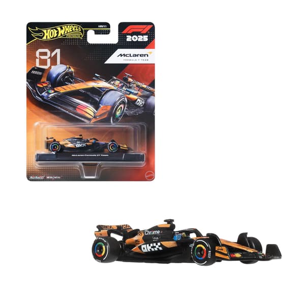 F1 racerbil støbt model, skala 1:64, samlerobjekt