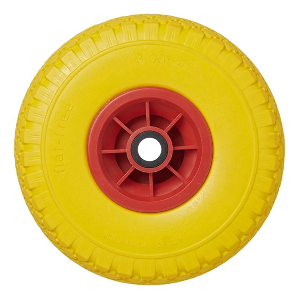 PU-däck med plastfälg 10" 3.00-4