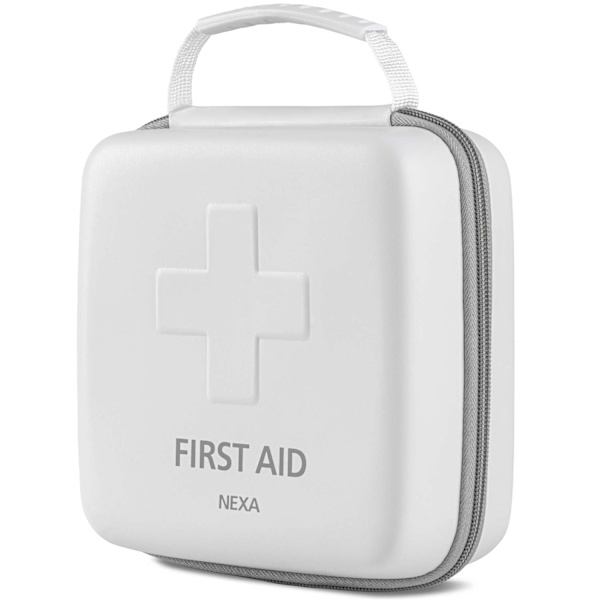 FHD Førstehjælpstaske 39 dele Hårdt etui Hvid
