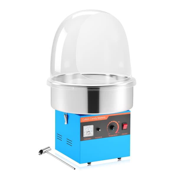 Elektrisk sockervaddsmaskin 1000W, lock, stålskål