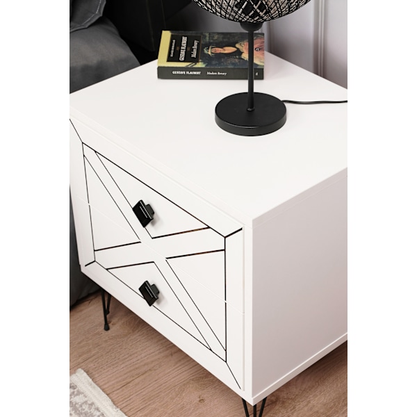 Natbord Luna - Hvid