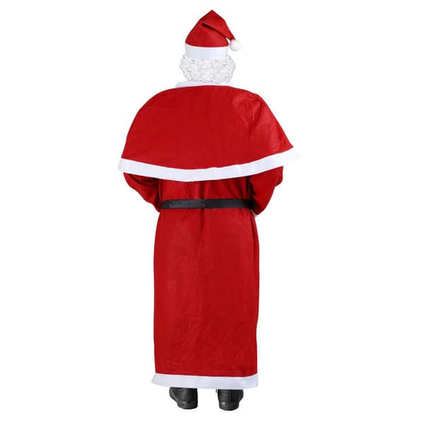 Julemandskostumesæt – 5 dele, én størrelse, polyester