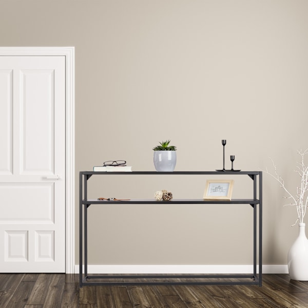 Konsolbord glas metall