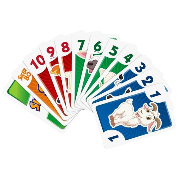 Skip-Bo Junior -korttipeli lapsille, 5+ vuotta, 2–4 pelaajaa