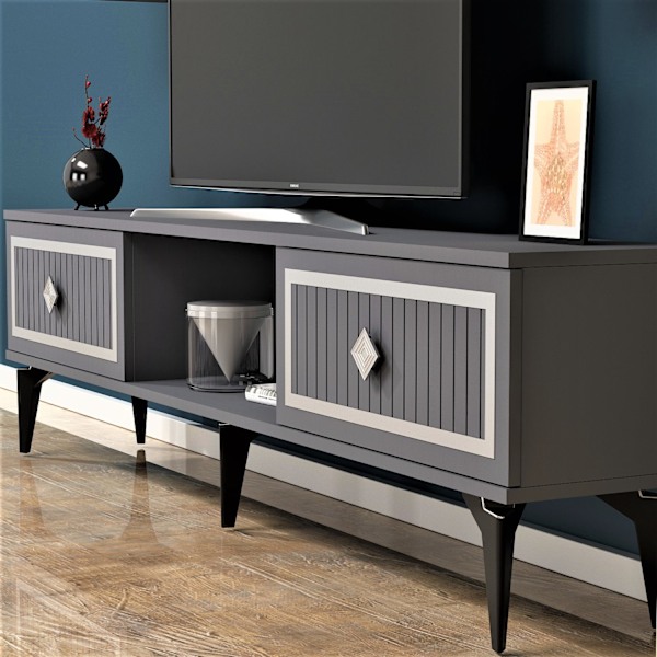 TV Stativ Noll - Antracit, Silver