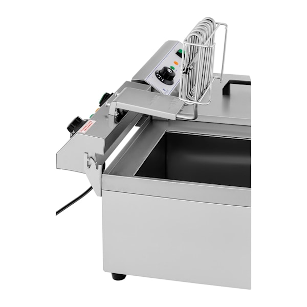 Elektrisk catering dubbel fritös med kran 230 V 2 x 3200W 2 x 13 L