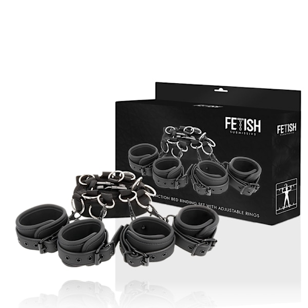 Fetish Submissive - Lyxiga sängklipsar med noprenfoder