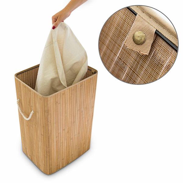 Tvättkorg bambu