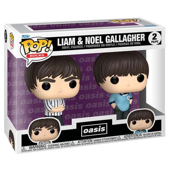 POP-pakkaus 2 hahmoa Oasis Liam & Noel Gallagher