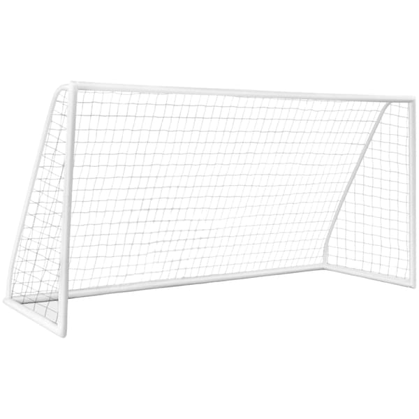 Fodboldmål 365x182 cm med holdbart net og indsatser