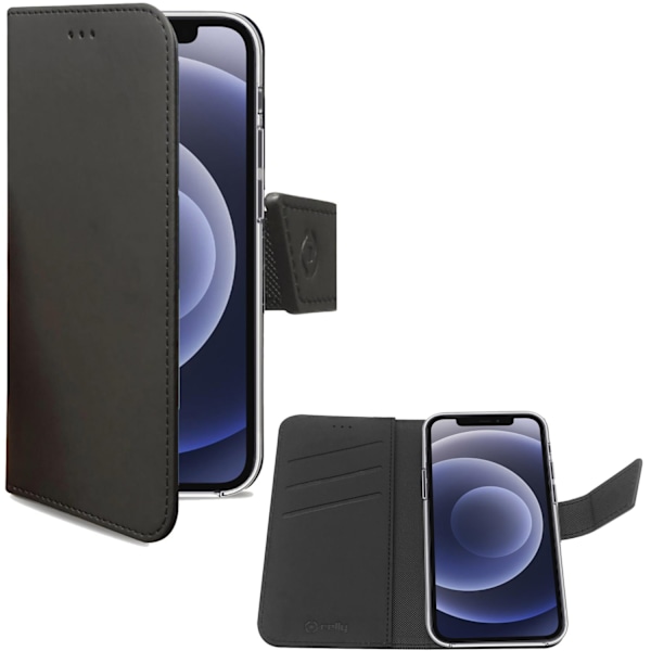 Lompakkokotelo iPhone 13 musta