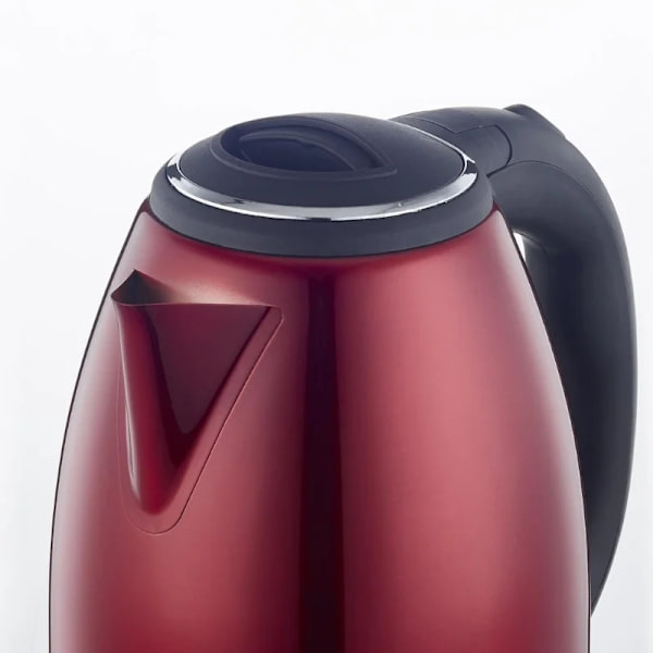Herzberg HG-5011RED: 1,8L 1500W elkedel i rustfrit stål - rød