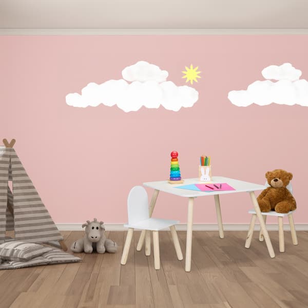Barn bord och stolar set – inomhus träben