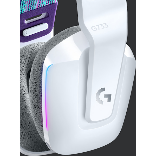 Logitech G733 Lightspeed - langattomat pelikuulokkeet, valkoinen