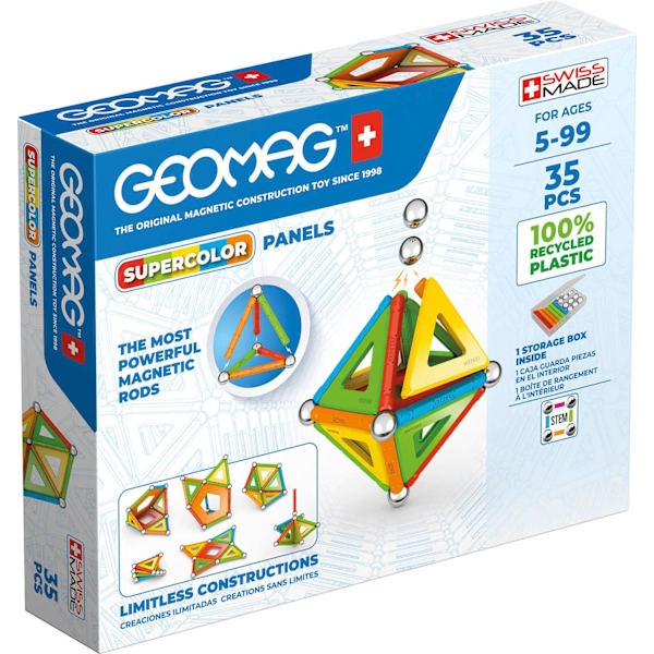 Geomag Supercolor Panels Recycled 35 Pcs