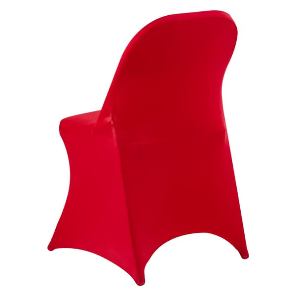 Röda stolsöverdrag, 50-pack stretchspandexöverdrag