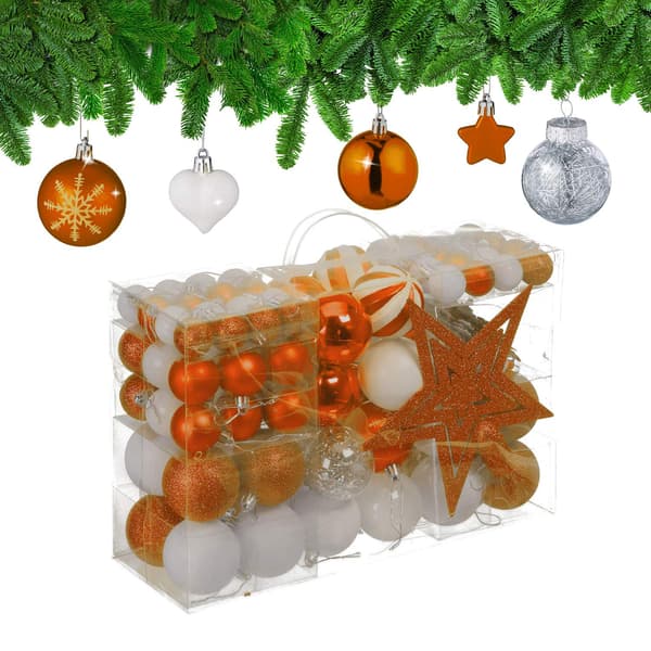 Julgransprydnader Set, 101 plastkulor