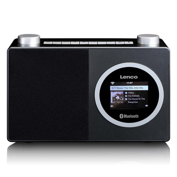 Internetradio med Bluetooth, farvedisplay, vækkeur
