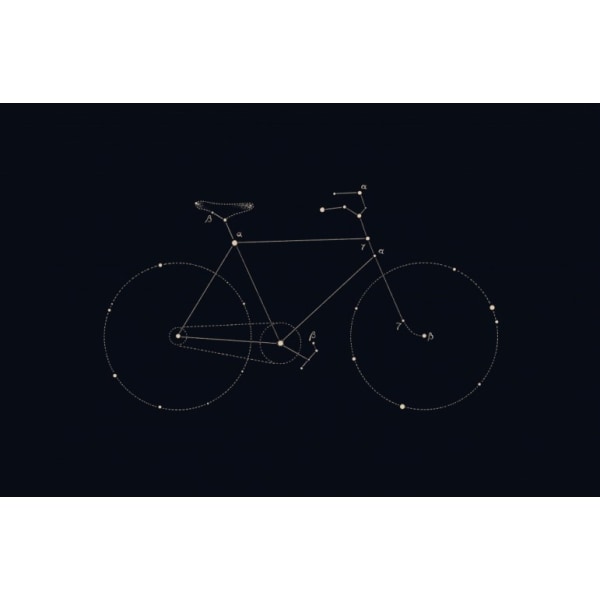 Bike Constellation - 21x30 cm