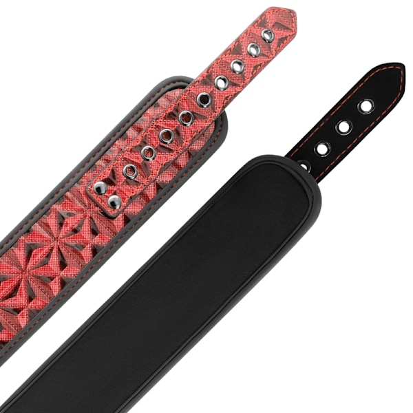 Begme - Red Edition krage med nippelklämmor med neoprenfoder