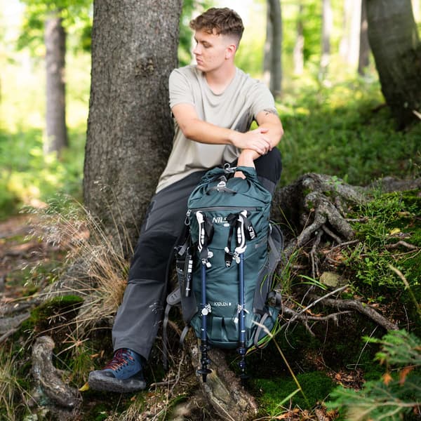 Matkareppu, vihreä, kapasiteetti 40L