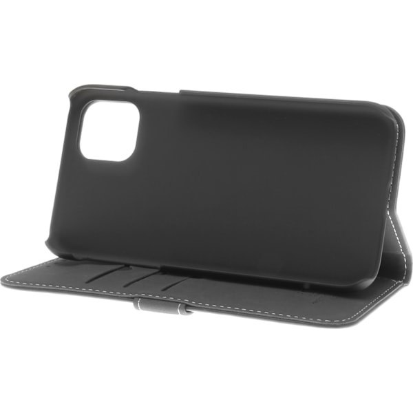 Insmat Exclusive Flip Case lompakkokotelo, iPhone 11, musta