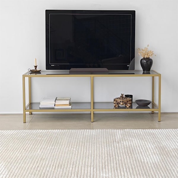 TV Stand Basic - Mørkegrå, Guld