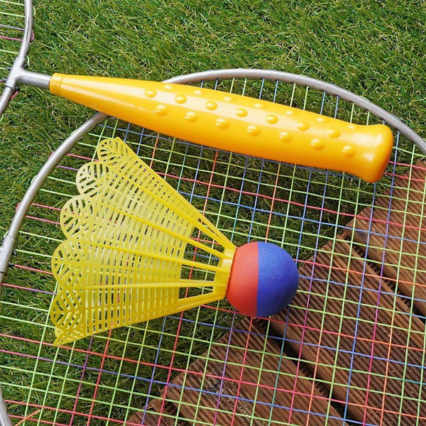 Badmintonsæt til 2: Lette ketchere og fjerbold