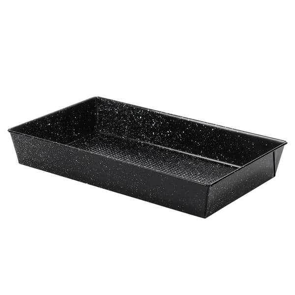 Granit bageform med slip-let-belægning, 39,5x24x6 cm