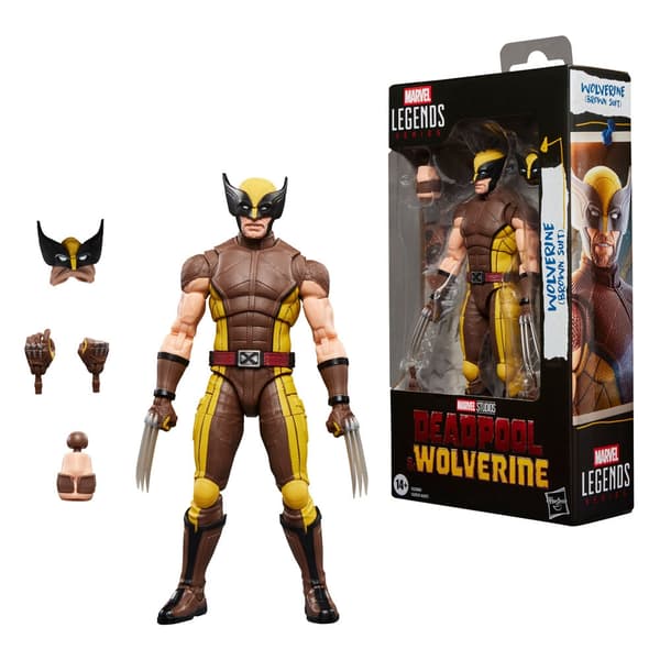 Marvel Legends Series Deadpool & Wolverine - Wolverine Brown Suit figur 15cm
