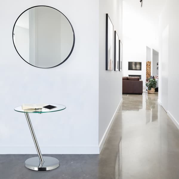 Sidobord i glas & metall