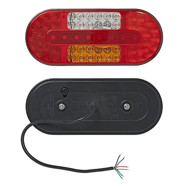 Takavalo 6 toimintoa 323x134mm 54LED oikea