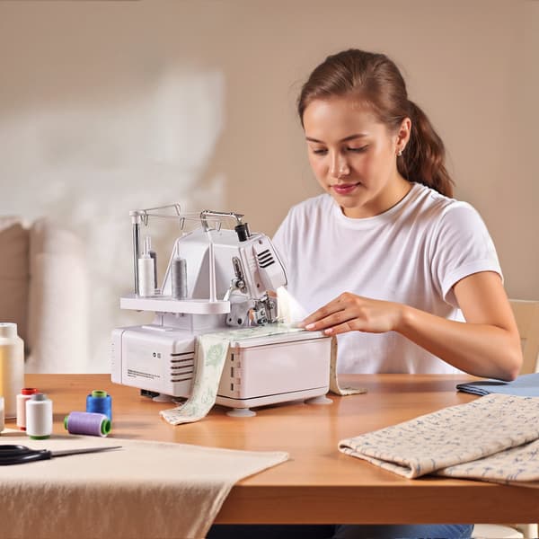 Serger-overlock-ompelukone, 3/4-lankaa, 1250 iskua/min